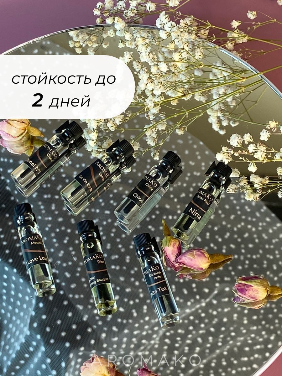 Набор №6 масляных духов женских и мужских ароматов по 1,5 мл. ТОП духи, парфюм AROMAKO